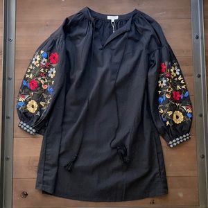 Boutique black floral dress